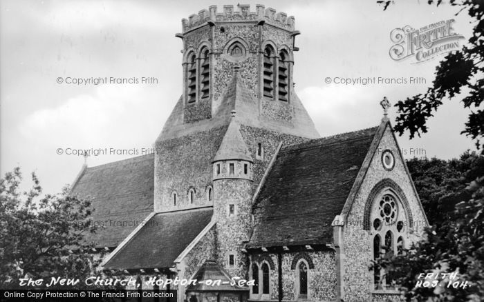 Photo of Hopton, The New Church c.1955