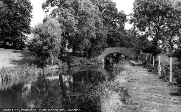Photo of Hopwas, The Canal And Park Bridge c.1965