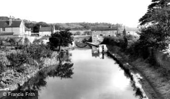 Hopwas, the Canal from Nursery Lane Bridge c1955