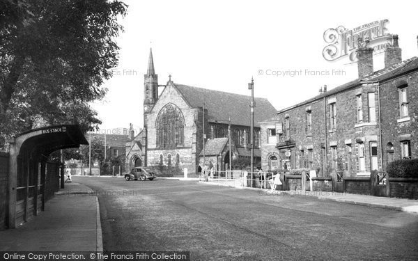 Photo of Hopwood, St John's Church And Manchester Road c.1955