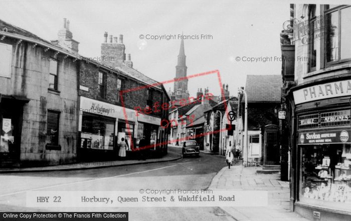 Photo of Horbury, Queen Street And Wakefield Road c.1960