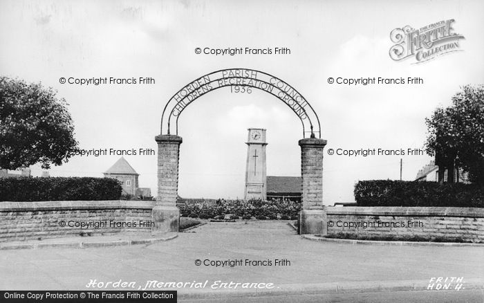 Photo of Horden, The Memorial Entrance c.1950