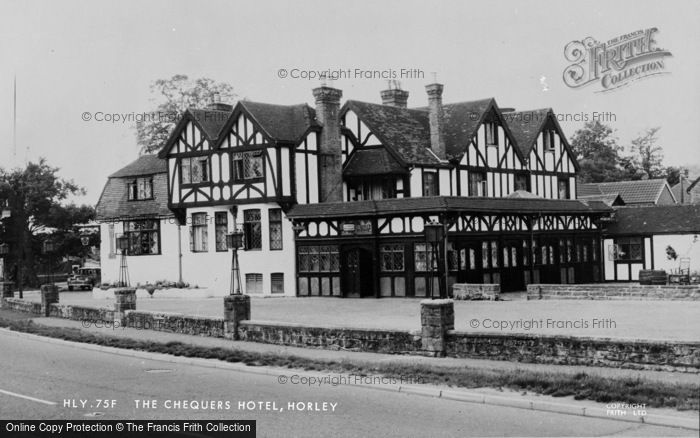 Photo of Horley, The Chequers Hotel c.1960