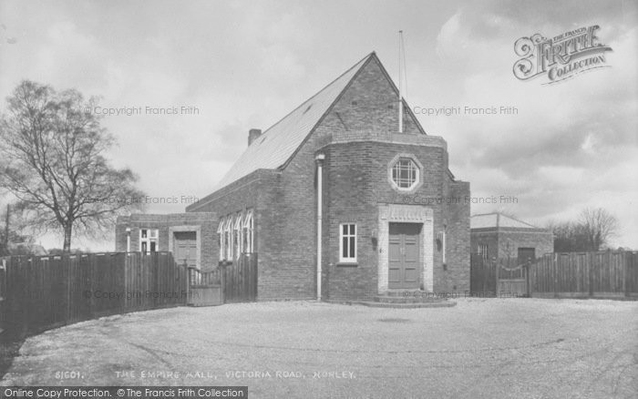 Photo of Horley, The Empire Hall, Victoria Road 1929