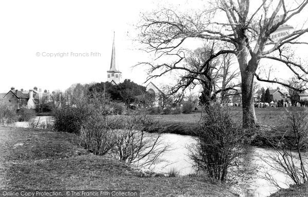 Photo of Horley, view from the River Mole 1906