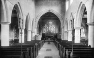 Hornchurch, St Andrew's Church interior 1908