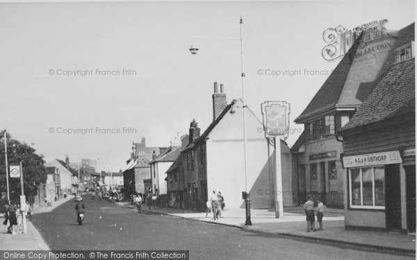 Photo of Hornchurch, The High Street c.1955