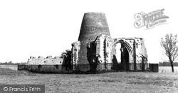St Benet's Abbey Ruins c.1955, Horning