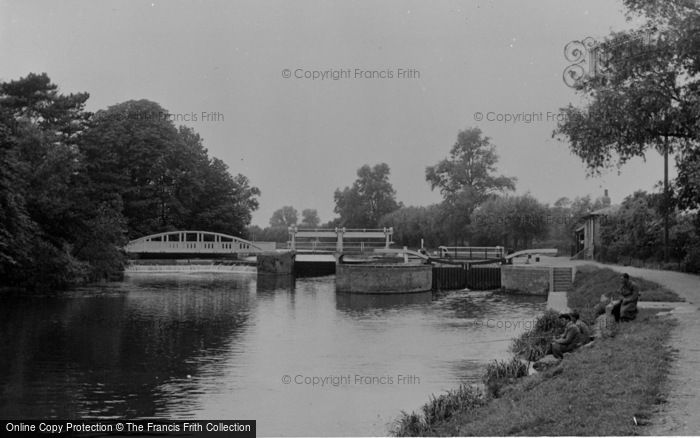 Photo of Horningsea, Lock Gates, River Cam c.1955