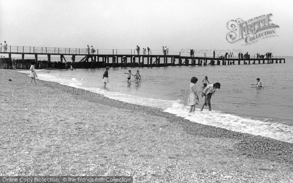 Photo of Hornsea, Beach And Jetty c.1960