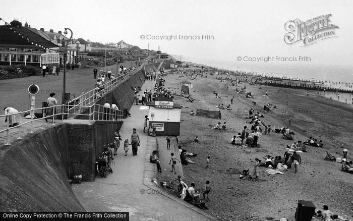 Photo of Hornsea, The Beach c.1960