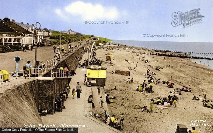 Photo of Hornsea, The Beach c.1960