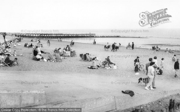 Photo of Hornsea, The Beach c.1960