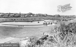 The Boating Lake From The Promenade c.1950, Hornsea