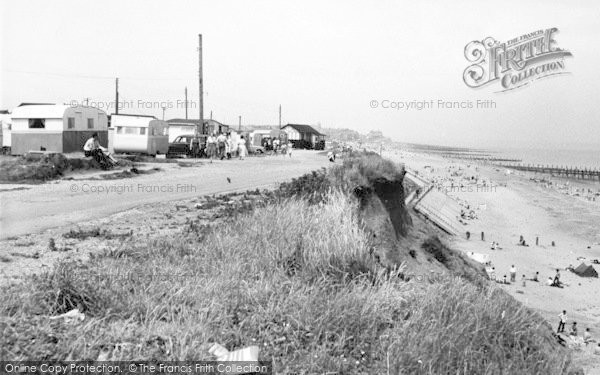 Photo of Hornsea, The Caravan Site And Beach c.1960