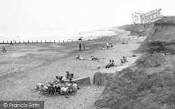 The Cliffs To The South c.1955, Hornsea