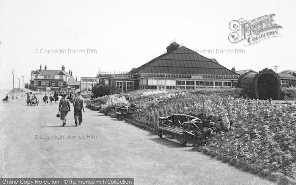 Photo of Hornsea, The Floral Hall And Promenade c.1950