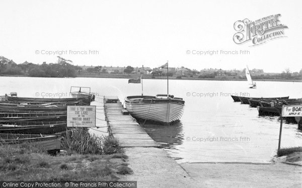 Photo of Hornsea, The Mere c.1955