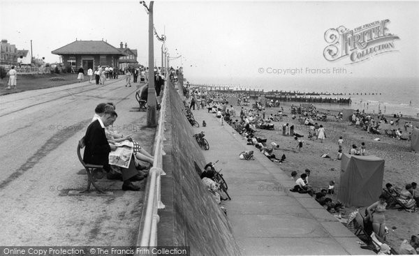Photo of Hornsea, The Promenade And Beach c.1960