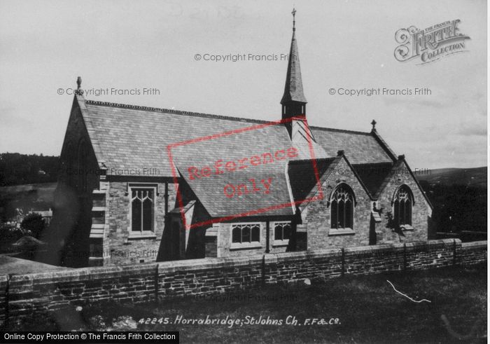 Photo of Horrabridge, St John's Church 1898