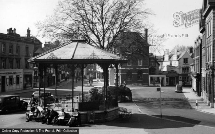 Photo of Horsham, Bandstand, The Carfax c.1950