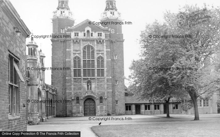 Photo of Horsham, Christ's Hospital School Chapel c.1960