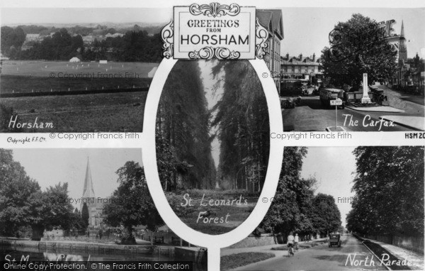 Photo of Horsham, Composite c.1950