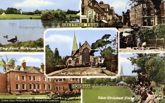 Photo of Horsham, Composite c.1960