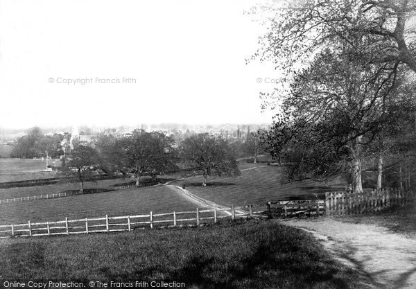 Photo of Horsham, from Denne Park 1895