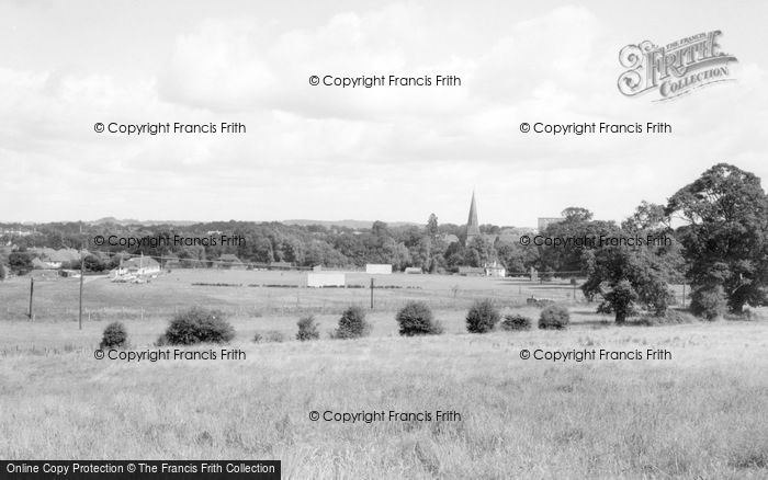 Photo of Horsham, General View From South c.1965
