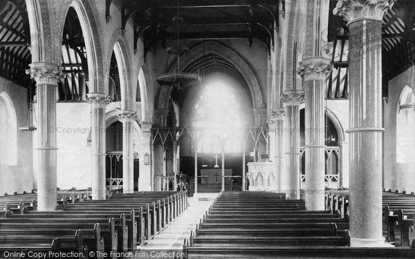 Photo of Horsham, St Mark's Parish Church Interior 1893