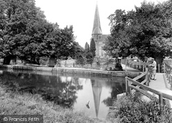 St Mary's Church And River Arun 1927, Horsham