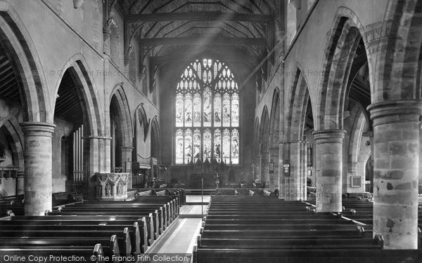 Photo of Horsham, St Mary's Parish Church Interior 1930