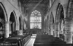 St Mary's Parish Church Interior 1930, Horsham