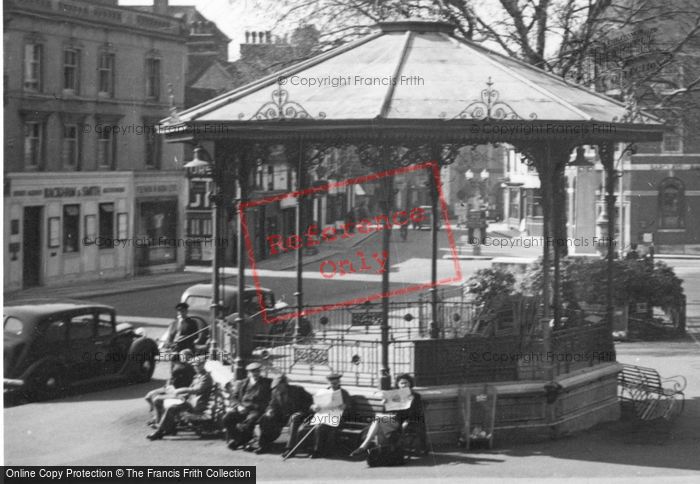 Photo of Horsham, The Bandstand c.1950
