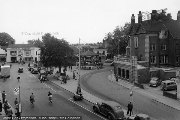 Photo of Horsham, The Carfax c.1955