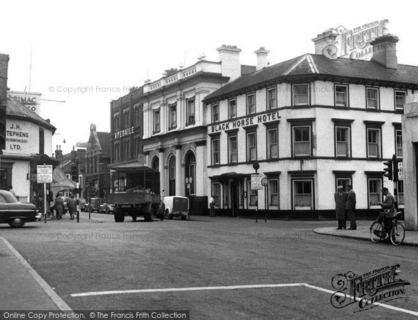 Photo of Horsham, The Cross Roads c.1955