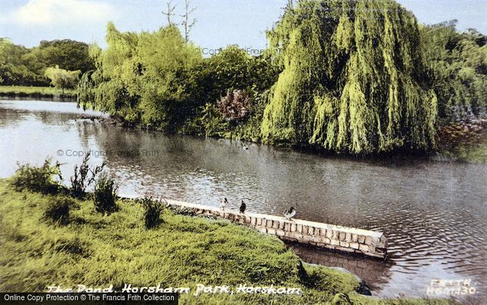 Photo of Horsham, The Pond c.1960