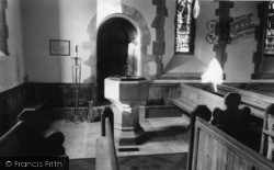 St Giles Church Interior c.1965, Horsted Keynes