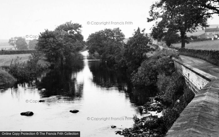 Photo of Horton In Ribblesdale, The River From The Bridge c.1955