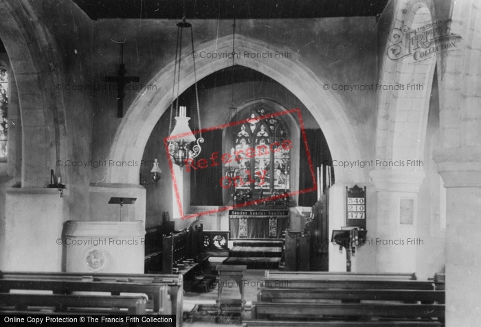 Photo of Houghton, Church Interior 1904