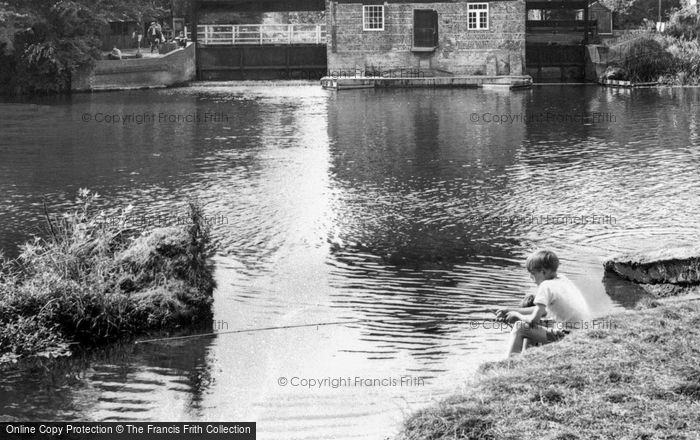 Photo of Houghton, Fishing By The Mill c.1960
