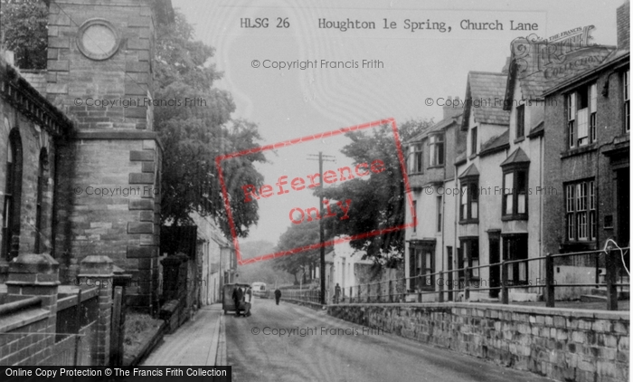 Photo of Houghton Le Spring, Church Lane c.1960