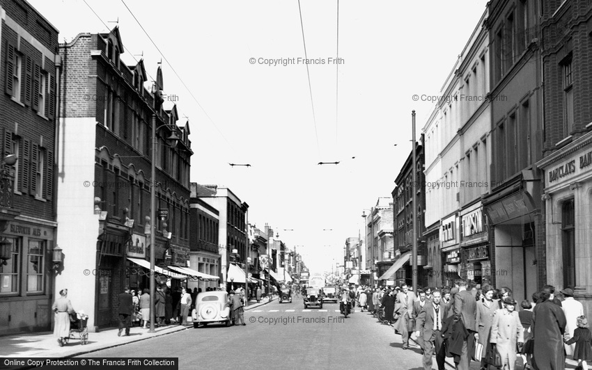 Hounslow, High Street 1955