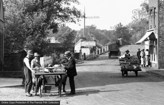 Photo of Hoveton, Greengrocery Stalls, The Village 1921