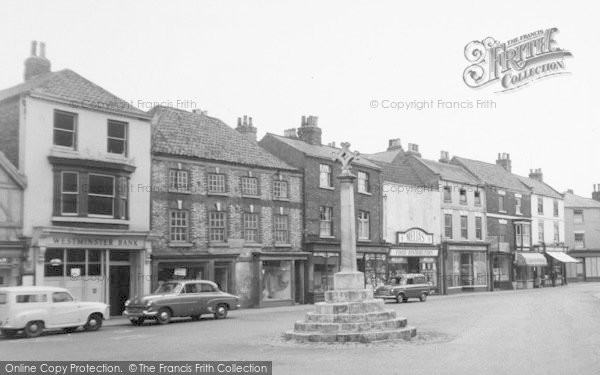 Photo of Howden, The Market Place Cross c.1960