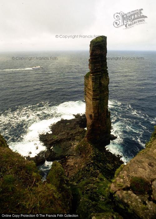 Photo of Hoy, Packet Boat Passing The Old Man Of Hoy c.1990