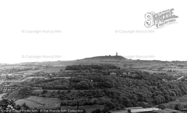 Photo of Huddersfield, Castle Hill From Beaumont Park c.1960