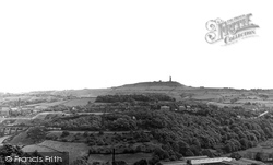 Castle Hill From Beaumont Park c.1960, Huddersfield