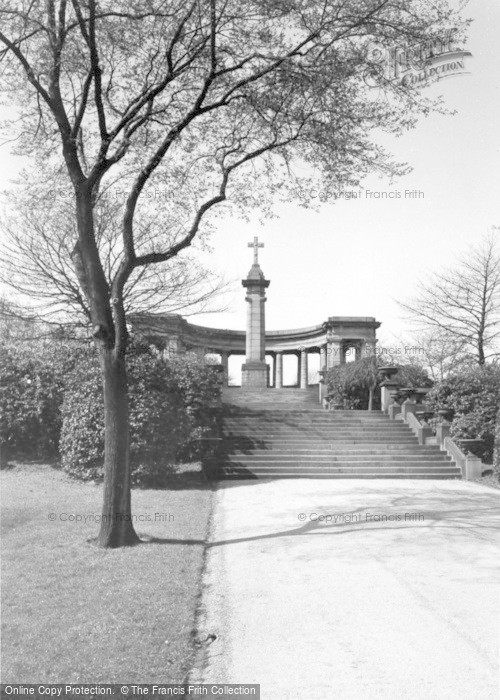 Photo of Huddersfield, The Memorial, Greenhead Park c.1960